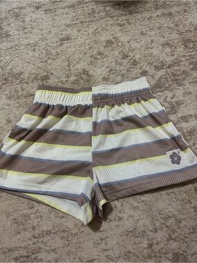 Grayson Threads Striped Athletic Mesh Shorts XS Lined Casual Lounge